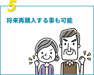 将来再購入する事も可能
